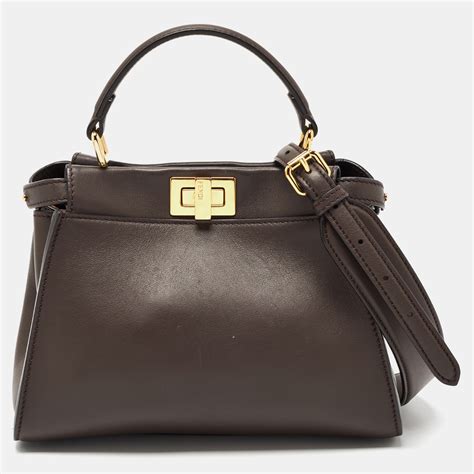 fendi top handle bags|fendi peekaboo price euro.